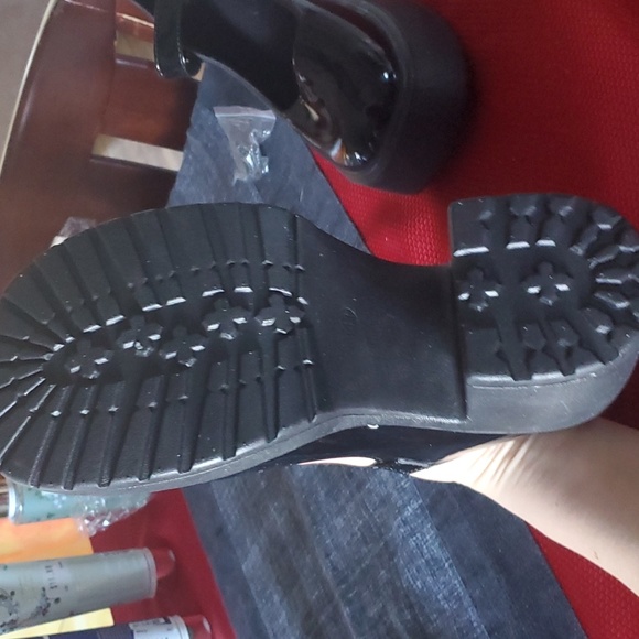 Women's disco black platform shoe - Picture 3 of 9